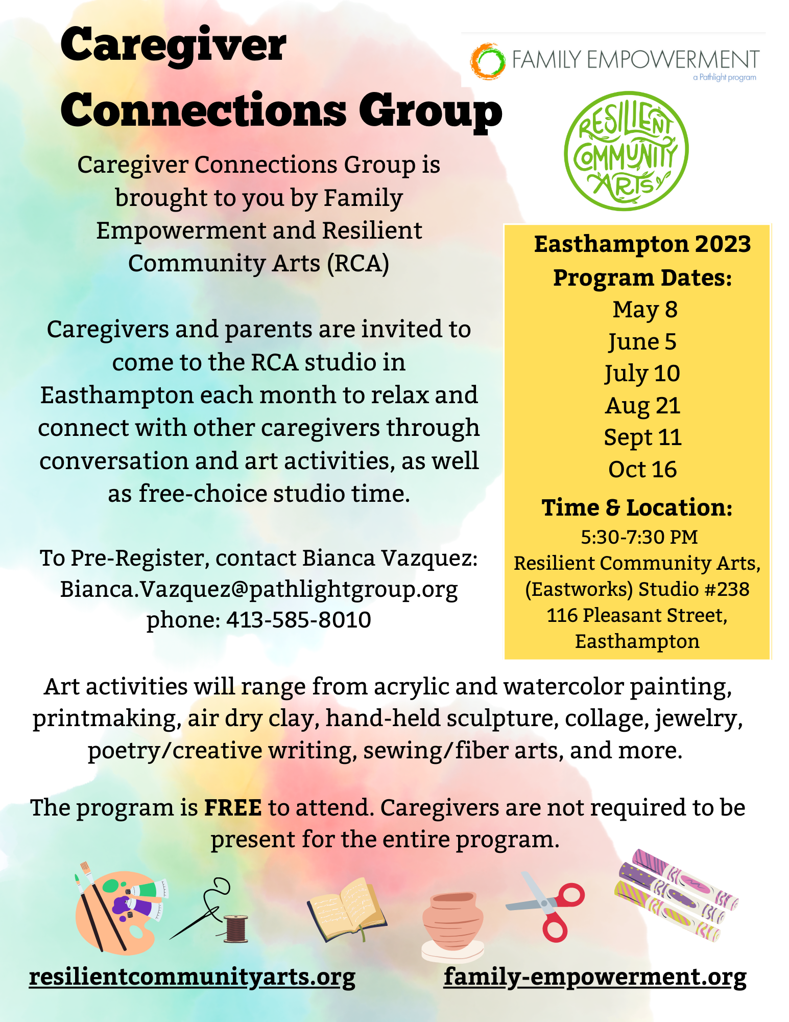 Caregiver Connections Group flyer